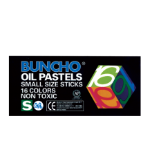 Buncho Oil Pastels Small Size Sticks 16 Colors Non Toxic