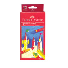 Faber- Castell 12 oil pastels+ Extender& Sharpener